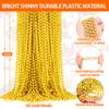 OCTERIC 60 Pack Mardi Gras Beads Bulk, Gold Metallic Mardi Gras Beads,33 Inch-Long Carnival Necklaces Accessories for Parade Throws Party Decorations Supplies Favors view 2