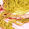 OCTERIC 60 Pack Mardi Gras Beads Bulk, Gold Metallic Mardi Gras Beads,33 Inch-Long Carnival Necklaces Accessories for Parade Throws Party Decorations Supplies Favors view 3