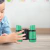 Milageto Kids Binoculars Portable 4x30 Jungle Binoculars Toy Lightweight for Camping Outdoor Activity, Green view 3