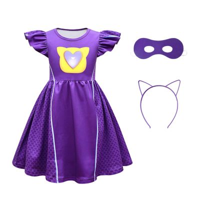 ACoiay Halloween costumes for little girls casual dress party dress up birthday outfits girl with mask headband Daily Clothes Kids 3-12 years