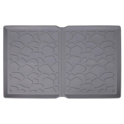 All Weather Mat for Wonderfold Wagon W2 Models, 30.2x16x0.8 Inch Wagon Accessory Silicone Protective Floor Mat Prevent Sand Dirt Water Stroller Cart Mat Accessory