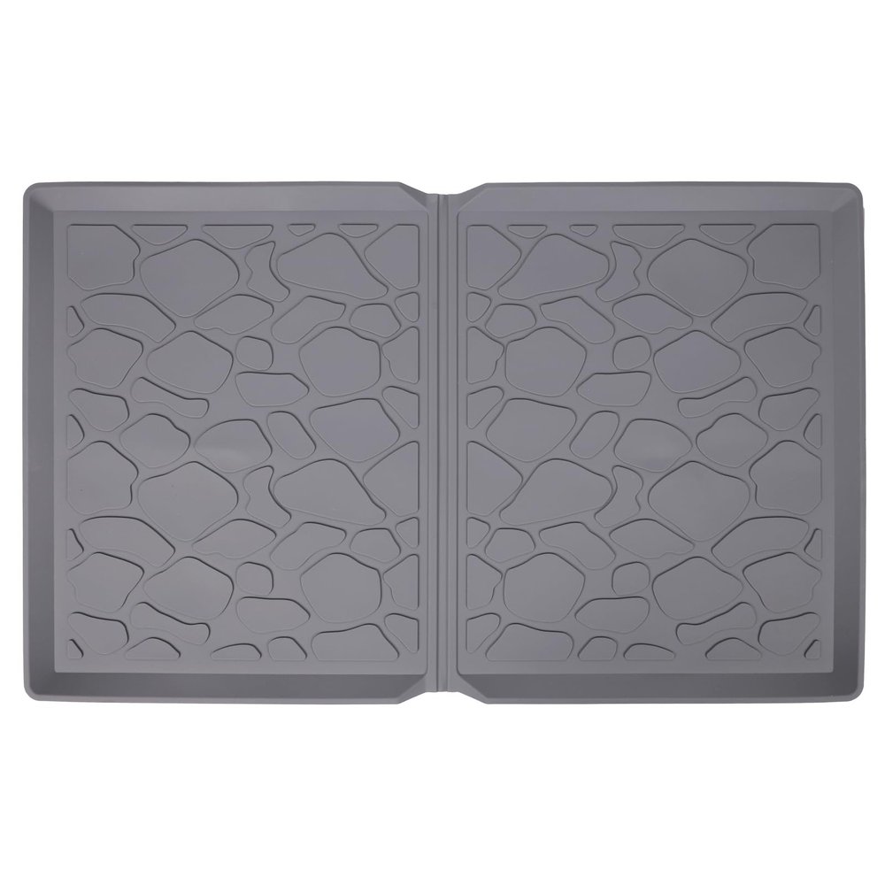 All Weather Mat for Wonderfold Wagon W2 Models, 30.2x16x0.8 Inch Wagon Accessory Silicone Protective Floor Mat Prevent Sand Dirt Water Stroller Cart Mat Accessory