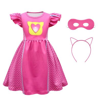 ACoiay Halloween costumes for little girls casual dress party dress up birthday outfits girl with mask headband Daily Clothes Kids 3-12 years