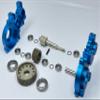 Dhawk RC10gt Transmission Case Conversion Kit (Blue) for Team associated RC10gt view 1