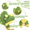 FUNLIO Dinosaur Baby Rocking Horse for Toddlers 1-3 Years, Mighty & Cute Green Plush Rocking Triceratops, Stuffed Ride-on Dinosaur Rocker, Easy to Assemble, CPC & CE Certified view 2