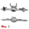 RZXYLRC CNC Metal Front and Rear Straight Complete Axle for 1/10 Axial SCX10 II 90046 90047 RC Crawler Car New Upgrade Parts (Titanium) view 1