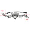 RZXYLRC CNC Metal Front and Rear Straight Complete Axle for 1/10 Axial SCX10 II 90046 90047 RC Crawler Car New Upgrade Parts (Titanium) view 2