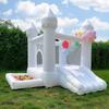9ft White Inflatable House with Blower, Oxford Cloth Wedding Bounce House for Adults, Inflatable Trampoline with Slide & Ball Pitfor Kids (9FT) view 2