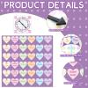 Hollowfly 2 Pcs Valentine Day Games for Kids Valentine Conversation Heart Party Bending and Twist Game with Bright Colors Conversation Hearts Game Mat Spinner for Valentine Day Party Classroom School view 3