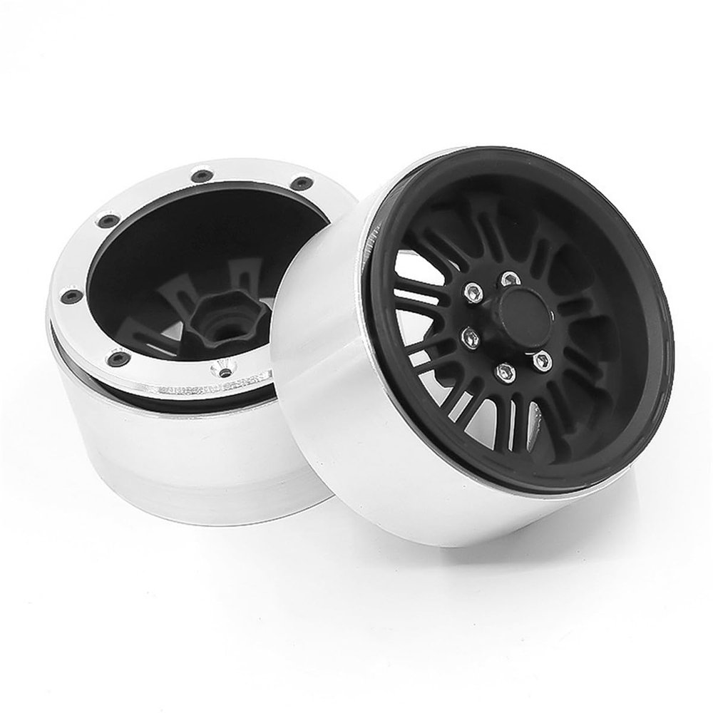 2PCS 2.2'' Aluminum Wheel Rim Tire Hub RC Parts for TRAXXAS TRX-4 Axial SCX10 90046 D90 RR10 1/10 RC Crawler Car