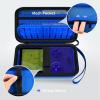 Againmore Hard Case Compatible with Analogue Pocket Handheld Game Console, Portable Mini Game Player Storage Bag for Video Games Cards, Charging Cable and Accessories (Box Only) (Blue) view 3