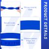 Bucherry 100 Pcs Child Abuse Awareness Colon Cancer Bracelets Bulk Blue Ribbon Awareness Bracelets Rubber Wristband Embossed Silicone Bracelet for Public Party Favors Girls Boys Child view 3