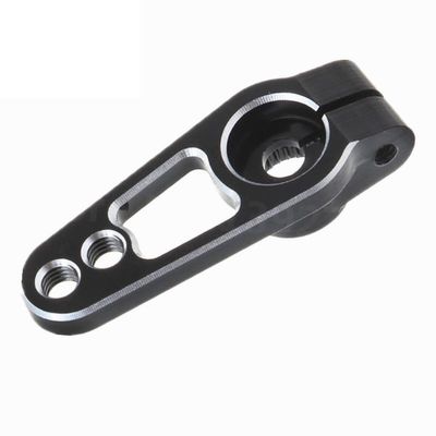BrewJa 5Pieces Aluminum Alloy 25T Servo Horn Arms 31mm Compatible with 1/10 TRX4 Sakura D4 RC Cars Drift Crawler Universal Accessories Parts (Color : Black)