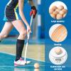 Shappy 15 Pcs Wood Swedish Stickhandling Balls 2 Inch Diameter Hardwood No Bounce Floorball Street Hockey Balls Hockey Accessories Training Equipment for Floor Dribbling Skills Dekes Handling Drills view 3