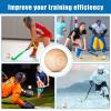 Shappy 15 Pcs Wood Swedish Stickhandling Balls 2 Inch Diameter Hardwood No Bounce Floorball Street Hockey Balls Hockey Accessories Training Equipment for Floor Dribbling Skills Dekes Handling Drills view 4