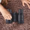 Menolana Kids Binoculars Toy Children Magnification Toy 4x30 with Neck Lanyard Jungle Binoculars Toy for Camping Hunting Sports Hiking, Black view 4