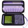 Againmore Hard Case Compatible with Analogue Pocket Handheld Game Console, Portable Mini Game Player Storage Bag for Video Games Cards, Charging Cable and Accessories (Box Only)-Purple view 1