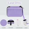 Againmore Hard Case Compatible with Analogue Pocket Handheld Game Console, Portable Mini Game Player Storage Bag for Video Games Cards, Charging Cable and Accessories (Box Only)-Purple view 2
