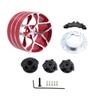 JOYSOG Metal Transmitter Hand Wheel for Flysky Noble NB4 X6 X4 MT44 4PX 7PX RC4GS RC6GS W Fly X9 RC Transmitter Steering Wheel Trigger Update Parts (red) view 1