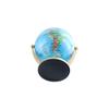Leadigol 12cm World Globe with Stand, World Globe with Round base,360 Horizontal Rotation World Map with Clear Text Markings,Political Map Classroom Learning,Blue view 3