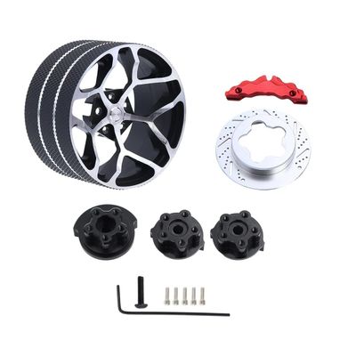 JOYSOG Metal Transmitter Hand Wheel for Flysky Noble NB4 X6 X4 MT44 4PX 7PX RC4GS RC6GS W Fly X9 RC Transmitter Steering Wheel Trigger Update Parts (Black)