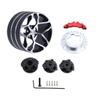 JOYSOG Metal Transmitter Hand Wheel for Flysky Noble NB4 X6 X4 MT44 4PX 7PX RC4GS RC6GS W Fly X9 RC Transmitter Steering Wheel Trigger Update Parts (Black) view 1