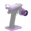 JOYSOG Metal Transmitter Hand Wheel for Flysky Noble NB4 X6 X4 MT44 4PX 7PX RC4GS RC6GS W Fly X9 RC Transmitter Steering Wheel Trigger Update Parts (Purple) view 3
