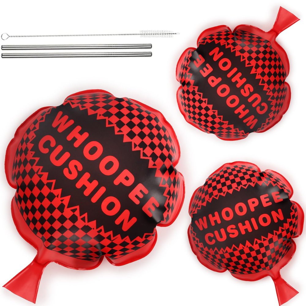 POPLAY 3 PCS Whoopee Cushions, Prank Gifts Fart Pillow Toys for Novelty Party Favors Kids and Adults