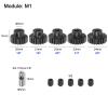 uxcell M1 Mod1 Pinion Gear Set 5mm Shaft 18T 19T 20T 21T 22T Motor Gears Hardened Steel Pinion Gear with 3.17mm Coupler for RC Car (5pcs) view 2