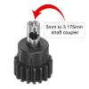 uxcell M1 Mod1 Pinion Gear Set 5mm Shaft 18T 19T 20T 21T 22T Motor Gears Hardened Steel Pinion Gear with 3.17mm Coupler for RC Car (5pcs) view 3