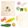 UMU Cutting Vegetable Set - Wooden Play Food Kitchen Accessory, Multi - Pretend Play Accessories, Wooden Cutting Fruit Toys for Toddlers and Kids Ages 3+ view 1