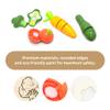 UMU Cutting Vegetable Set - Wooden Play Food Kitchen Accessory, Multi - Pretend Play Accessories, Wooden Cutting Fruit Toys for Toddlers and Kids Ages 3+ view 2