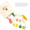 UMU Cutting Vegetable Set - Wooden Play Food Kitchen Accessory, Multi - Pretend Play Accessories, Wooden Cutting Fruit Toys for Toddlers and Kids Ages 3+ view 3