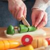UMU Cutting Vegetable Set - Wooden Play Food Kitchen Accessory, Multi - Pretend Play Accessories, Wooden Cutting Fruit Toys for Toddlers and Kids Ages 3+ view 4