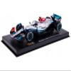 AMG F1 W13 E Performance #63 George Russell F1 Formula One World Championship (2022) with Display Case 1/43 Diecast Model Car by Bburago 38066GR view 3