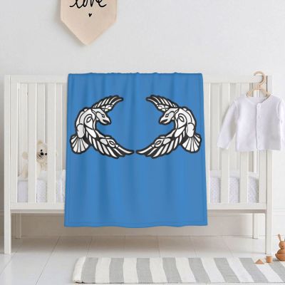 FULVO Baby Blanket Viking Norse Wolf Raven Baby Swaddle Blankets 30"X 40" Blanket Shower Gifts Toddler Bedding