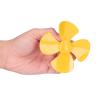 10Pcs 100mm 4 Blades Propeller ABS 100mm Power Plant Driveline Systems Propellers with 2mm Hole DIY Boat Propellers (Yellow) view 2