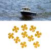 10Pcs 100mm 4 Blades Propeller ABS 100mm Power Plant Driveline Systems Propellers with 2mm Hole DIY Boat Propellers (Yellow) view 4
