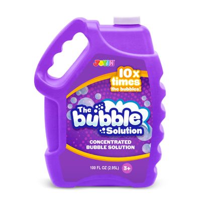 JOYIN 100 Oz Concentrated Bubble Solution (up to 8 Gallon) for Large Party in Summer Celebrations, Party Favor, Bubble Summer Toy, Classroom Prizes, Easter (Purple)
