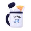4 Piece Plush My First Golf Play Set with Sensory Toys for Baby, Blue Stripe, 9 inch view 1