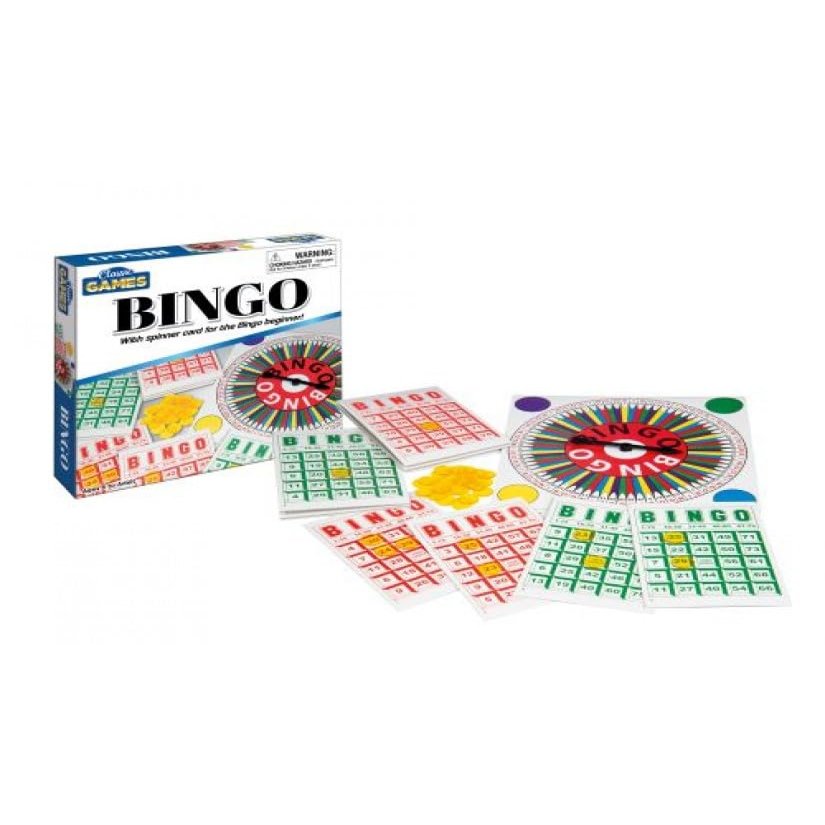 Playmaker Toys Bingo Exciting Game of Chance in a Compact Box, 8-inch Square, Educational Toy