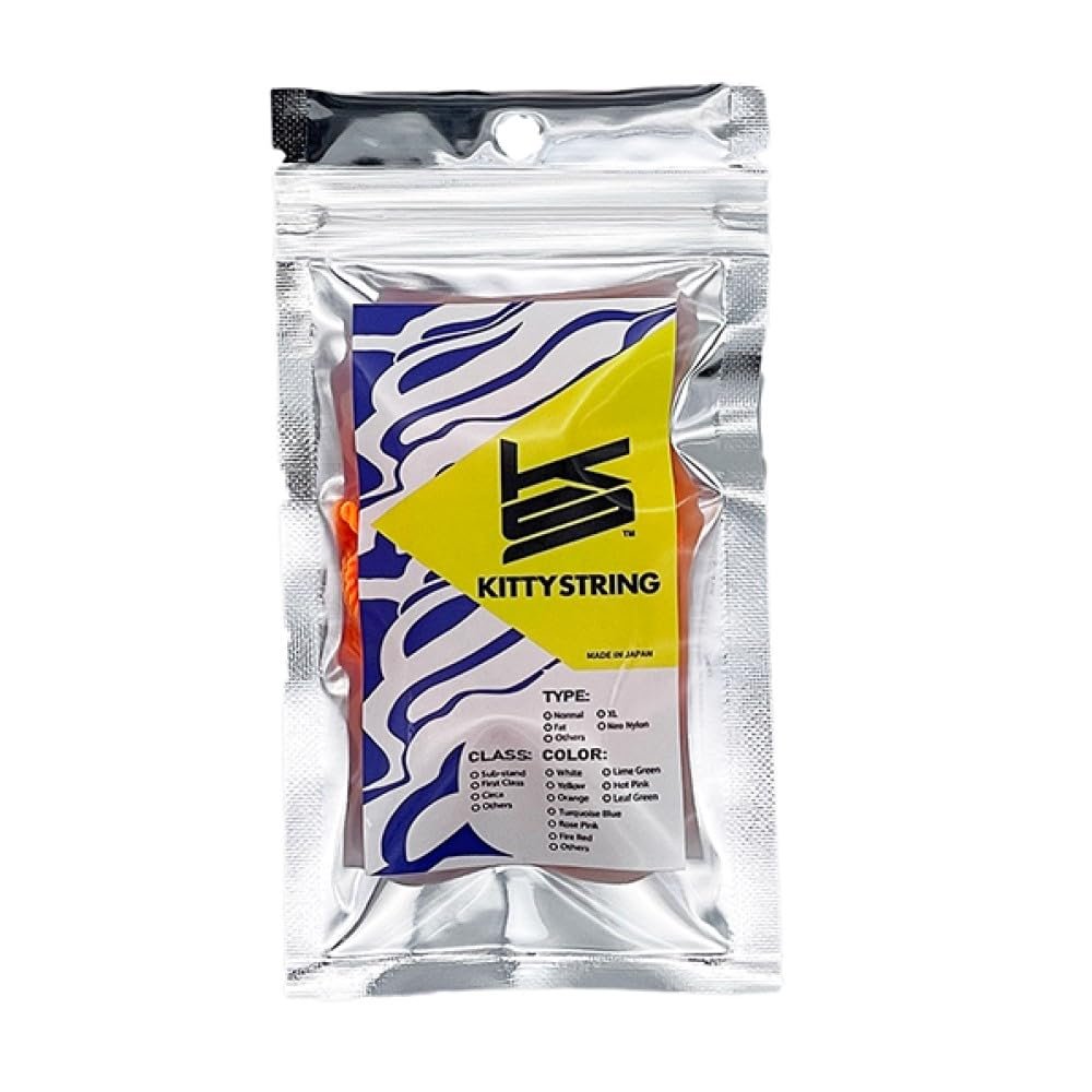 Kitty String First Class Pack of 10 Yo-Yo String - Fat YoYo String (Orange)