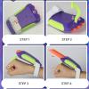 Atlodas Radish Wolf Claw, 3D Printing Radish Wolf, Plastic Claws Toy Knife Retractable, Gift For Kids (green, 2pcs) view 3