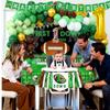 183 PCs 1st Year Down Football Birthday Party Decorations,First Year Down Football Decorations for Boys with 1st Year Down tablecloth, Photo Banner, Balloons, Cake Topper, High Chair Banner.... view 2