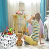 Sanjiaofen Rectangular Kids Baskets,Heart Storage Bins Organizer.Cute Storage Bin with Handles. Kids Basket,Girls Room Decor,Books Basket, Gifts Bins Empty.(Black Heart) view 2