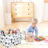 Sanjiaofen Rectangular Kids Baskets,Heart Storage Bins Organizer.Cute Storage Bin with Handles. Kids Basket,Girls Room Decor,Books Basket, Gifts Bins Empty.(Black Heart) view 3