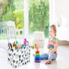 Sanjiaofen Rectangular Kids Baskets,Heart Storage Bins Organizer.Cute Storage Bin with Handles. Kids Basket,Girls Room Decor,Books Basket, Gifts Bins Empty.(Black Heart) view 4