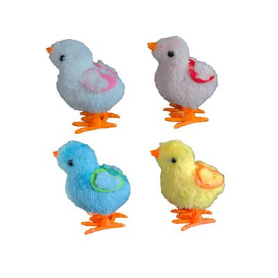 YUERFEILA Bunny and Jumping Chick Toys, Easter Wind Up Chick and Chicken Hopping Windup Toy for Kids Toddlers Party Favors Goody Bag Fillers Gifts