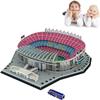 Classic Football Stadium Puzzle,3D Puzzle Soccer Club Venues,3D Paper Model Building Puzzle Kit, Soccer Stadium Souvenir Gift,Handmade Puzzle OrnamentsCardboard Model (Camp NOU Stadium) view 4