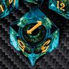 ARUOHHA DND Resin Dice Dragon Eye Dice Liquid Core Red Sharp Edged Dice Set with Gift Box, Polyhedral D and D Dice Set Role Playing Game D20 D12 D10 D8 D6 D4 view 3